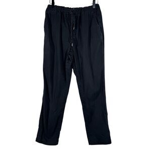 WILDFANG Essential Drawstring Pants Black Pull On Drawstring Waistband Medium